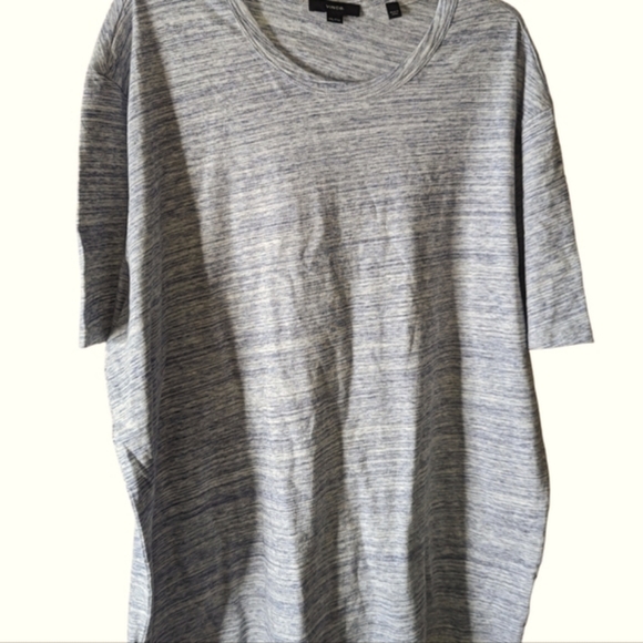Vince  Streaky Cotton Jersey Crewneck T-SHIRT... Size XXL - Picture 6 of 8